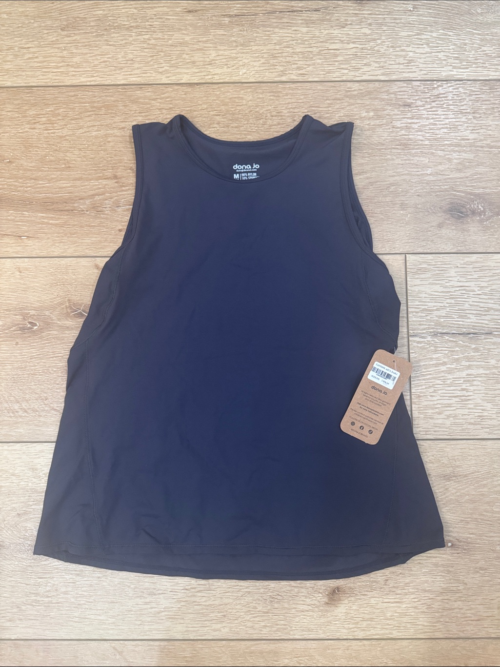 Brand New Donna Jo Navy Athletic Tank Top